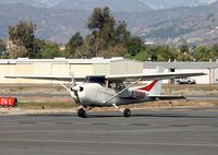 N75989 @ KPOC - Photo taken of me at the controls of 989