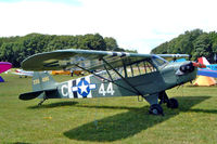 G-AJES @ EGBP - Piper J-3C-65 [11776] Kemble~G 10/07/2004 - by Ray Barber
