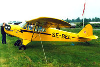 SE-BEL @ EKVJ - Piper J-3C-65 Cub [10951] Stauning~OY 10/06/2000.The airframe was changed over at some point prior to coming to the UK as 10951 was found on the plate on this aircraft prior to going to Sweden.. - by Ray Barber