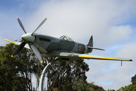 TE288 - The original aircraft displayed from 1963 to  1984 was gifted by the British Air Ministry to the Brevert Club (Canterbury) and is now displayed in the R.N.Z.A.F. Museum. In exchange, the R.N.Z.A.F. arranged the manufacture of this replica. - by Bill Mallinson