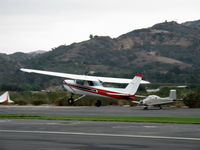 N5443L @ SZP - 1980 Cessna 152, Lycoming O-235 115 Hp, another takeoff Rwy 04 - by Doug Robertson
