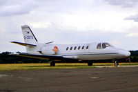 G-CBTU @ EGTF - Cessna 550 Citation II [550-0601] Fairoaks~G 23/08/2003 - by Ray Barber