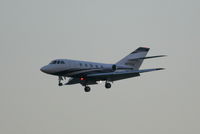 N378DB @ KSRQ - Dassault Falcon 20 (N378DB) on approach to Sarasota-Bradenton International Airport - by jwdonten