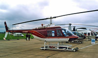 G-HANY @ EGSU - Agusta-Bell AB.206B-3 Jet Ranger III [8598] Duxford~G 27/09/2001