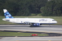 N579JB @ KTPA - JetBlue Flight 27 (N579JB) arrives at Tampa International Airport following a flight from John F Kennedy International Airport - by Jim Donten