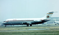 EC-BIR @ EGLL - McDonnell Douglas DC-9-32 [47093] (Iberia) Heathrow~G 1975. Image taken from a slide. seen departing