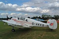 G-AKKB @ EGSX - Miles M65-1A Gemini [6537] North Weald~G 07/09/2002 - by Ray Barber