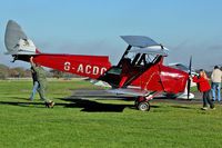 G-ACDC @ EGKH - 1933 De Havilland DH-82A, c/n: 3177 at Headcorn - by Terry Fletcher