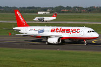 TC-OGI @ EDDL - AtlasJet International TC-OGI, ex AirTran Airways N381LF, taxiing twds. rwy23L - by Thomas M. Spitzner