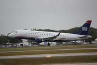 N807MD @ KSRQ - US Air Flight 3327 operated by Republic (N807MD) arrives at Sarasota-Bradenton International Airport following a flight from Reagan National Airport - by Jim Donten