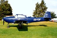 OO-FDF @ EBZW - Piaggio FWP-149D [087] Genk-Zwartberg~OO 14/09/1985 - by Ray Barber