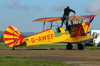 G-AWEF @ EGKH - 1947 Stampe-Vertongen SV-4C(G), c/n: 549 at Headcorn - by Terry Fletcher