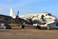 N44914 @ EGSX - 1945 Douglas C54B-DC, c/n: 10630 at North Weald - by Terry Fletcher