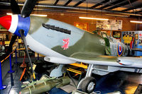 TB752 @ EGMH - TB752 (KH-Z), Supermarine 361 Spitfire LF.XVIe, c/n: CBAF.IX.4113 at Manston Memorial - by Terry Fletcher