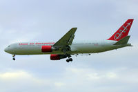 N378AX @ EGKK - Omni Int's 1996 Boeing 767-33A, c/n: 28147