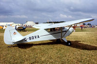 G-BDVA @ EGBG - Piper PA-17 Vagabond [17-206] Leicester~G 08/07/1979. Image taken from a slide. - by Ray Barber