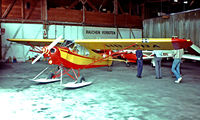 HB-PBA @ LSZB - Piper PA-18-150 Super Cub [Unknown] Bern-Belp~HB 08/08/1981. Image taken from a slide. This was a spare frame use by the Belgian Air Force after a accident and rebuilt. - by Ray Barber