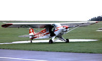 HB-PEK @ LSGL - Piper PA-18-150 Super Cub [18-7909154] Lausanne~HB 09/09/1981. Image taken from a slide. This aircraft was cancelled no reason know. - by Ray Barber