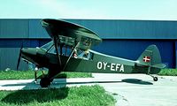 OY-EFA @ EKEB - Piper PA-18-95 [18-1477] Esbjerg~OY 04/06/1982. Image taken from a slide. - by Ray Barber