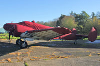 G-BKRN - 1952 Beech D18S, c/n: CA-75 outside Beech Restorations at Bruntingthorpe