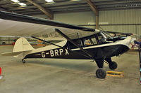 G-BRPX @ EGBG - 1945 Taylorcraft BC12D, c/n: 6462 at Leicester - by Terry Fletcher