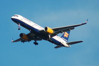 TF-FIZ @ EGCC - TF-FIZ Icelandair Boeing 757-256 on approach to Manchester Airport. - by David Burrell