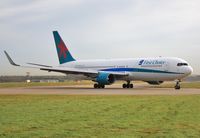 G-OOBK @ EGHH - Arrives for final Bath Travel trip to Barbados. - by John Coates