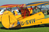 G-SVIV @ EGKH - Planning the route for 1948 Stampe-Vertongen SV-4C, c/n: 475 - by Terry Fletcher