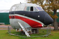 G-APEJ - Nose of G-APEJ (Ajax), 1961 Vickers Vanguard 953, c/n: 713 at Brooklands Museum - by Terry Fletcher