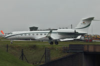 D-ATIM @ EGGW - Gulfstream Aerospace GV-SP (G550), c/n: 5354 at Luton - by Terry Fletcher