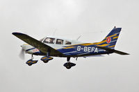 G-BEFA @ EGBP - Piper PA-28-151 Cherokee Warrior [28-7615416] Kemble~G 20/08/2006 - by Ray Barber