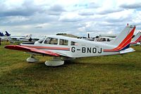 G-BNOJ @ EGBP - Piper PA-28-161 Warrior II [2816018] Kemble~G 09/07/2004 - by Ray Barber