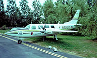 N601UK @ EGTR - Piper PA-60-601 Aerostar [61-0179-086] Elstree~G 03/07/1982. Image taken from a slide , became N318SH and cancelled 2011-07-22. - by Ray Barber