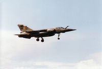 283 @ EGQS - Mirage F.1CT, callsign French Air Force 5722, of EC 1/1 on final approach to Runway 05 at RAF Lossiemouth in the Summer of 1995. - by Peter Nicholson