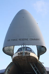 86-0014 @ KMCF - C-5 Galaxy (86-0014) of the 439th Airlift Wing at Westover Air Reserve Base on display at MacDill Air Fest - by Jim Donten