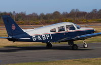 G-KBPI @ EGLK - PA-28 Warrior visiting Blackbushe on 2nd February 2008 - by Michael J Duffield