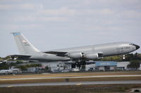 60-0336 @ KSRQ - A KC-135 Stratotanker (60-0336) from 6th Air Mobility Wing-927th Air Refueling Wing at MacDill Air Force Base performs touch and go manuevers at Sarasota-Bradenton International Airport - by Jim Donten
