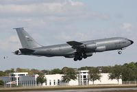 60-0336 @ KSRQ - A KC-135 Stratotanker (60-0336) from 6th Air Mobility Wing-927th Air Refueling Wing at MacDill Air Force Base performs touch and go manuevers at Sarasota-Bradenton International Airport - by Jim Donten