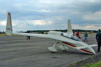 G-BRFB @ EGBP - Rutan Long-Ez [PFA 074A-10646] Kemble~G 09/07/2004 - by Ray Barber