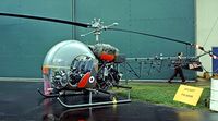 XT140 @ EGVP - Agusta-Bell 47 AH.1 Sioux [1550] AAC Middle Wallop~G 06/08/1977. Image taken from a slide. - by Ray Barber