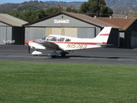 N15763 @ SZP - 1972 Piper PA-28-180 CHEROKEE, Lycoming O&VO-360 180 Hp, landing roll Rwy 22 - by Doug Robertson
