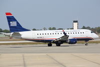 N827MD @ KSRQ - US Air Flight 3396 operated by Republic (N827MD) prepares for flight at Sarasota-Bradenton International Airport - by Jim Donten