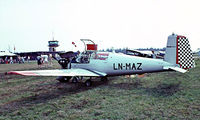 LN-MAZ @ EKVJ - Saab S.91D Safir [91-433] Stauning~OY 05/06/1982. Image taken from a slide.