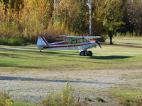 N2765A - This picture was taken in the morning from along the Tanana River in Fairbanks, Alaska. The aircraft was parked in a private field alongside the river. - by Bo Shaw