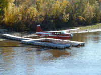 N84735 - This picture was taken in the morning from a river boat on the Tanan River in Fairbanks, Alaska. It was alongside a single pier. - by Bo Shaw