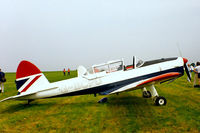 G-BCPU @ EGDT - DHC-1 Chipmunk 22 [C1/0839] Wroughton~G 29/06/1986 - by Ray Barber