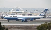 N118UA @ KLAX - Boeing 747-400