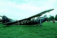 G-ATFU @ EGTH - DH.85 Leopard Moth [7007] Old Warden~G 11/07/1982. Image taken from a slide. - by Ray Barber