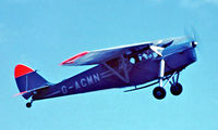 G-ACMN @ EGTH - De Havilland DH.85 Leopard Moth [7050] Old Warden~G 09/07/1978. Image taken from a slide. - by Ray Barber