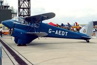 G-AEDT @ EGDY - De Havilland DH.90 Dragonfly [7508] RNAS Yeovilton~G 15/07/1995 - by Ray Barber